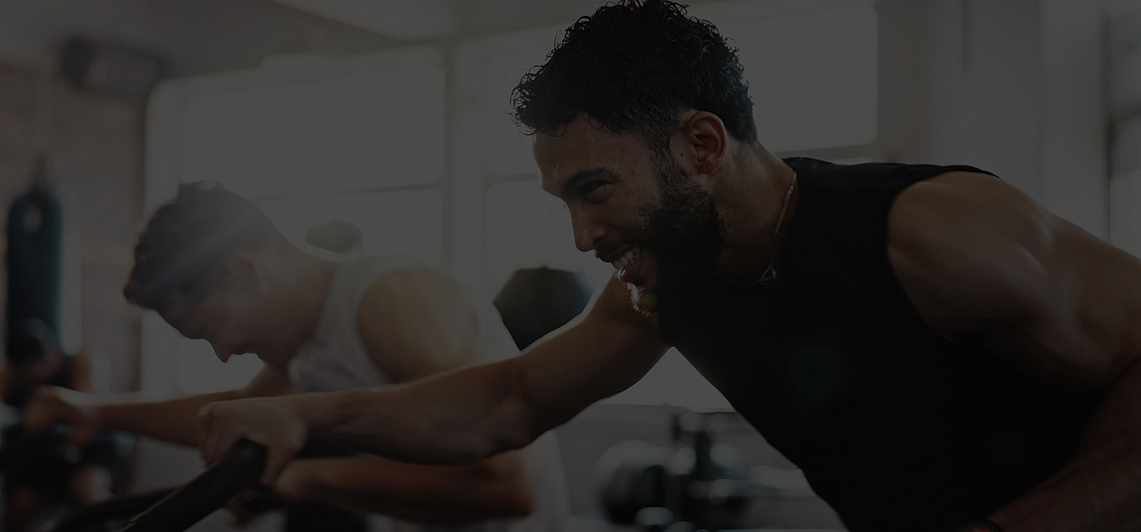 Woman with light hair against textured background.
